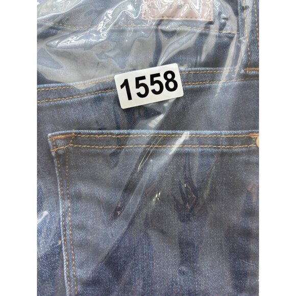 Judy Blue Skinny Fit Capri Jeans JB72115DK  Distressed Medium Wash Size 7/28 - Picture 12 of 12